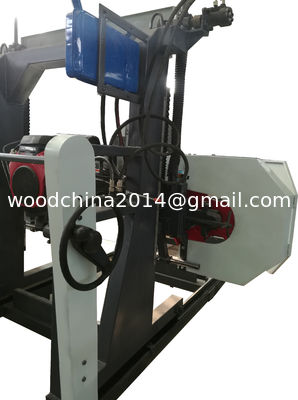 Horizontal band saw machine for wood cutting,portable saw mill,wood working machine