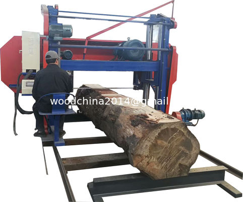 Big size diesel horizontal log cutting bandsaw wood saw mill for hardwood