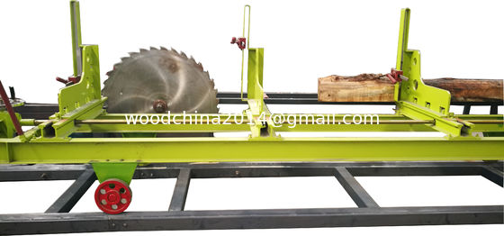 1200mm Round Blade Saw Mill Wood Cutting Equipment With Log Carriage
