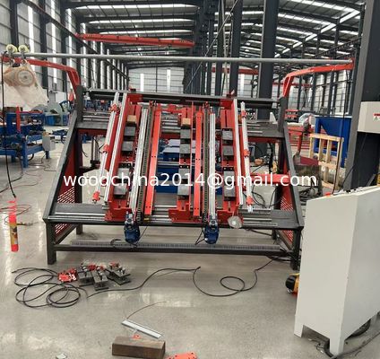 Semi Automatic Wood Pallet Nailing Machine / Euro Block Pallet Production Line