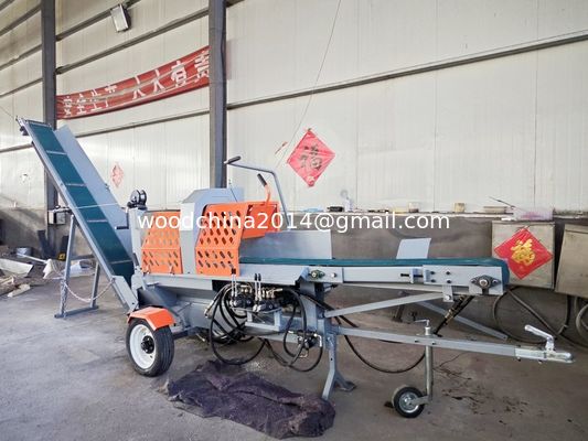 Agricultural Woodworking Log Splitter With 15HP Gasoline Engine And Saw Motor 4800rpm
