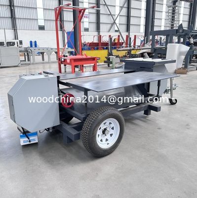 Mobile Wood Pallet Dismantling Sawmill Wood Tray Pallet Cutting Splitting Recycling Machine