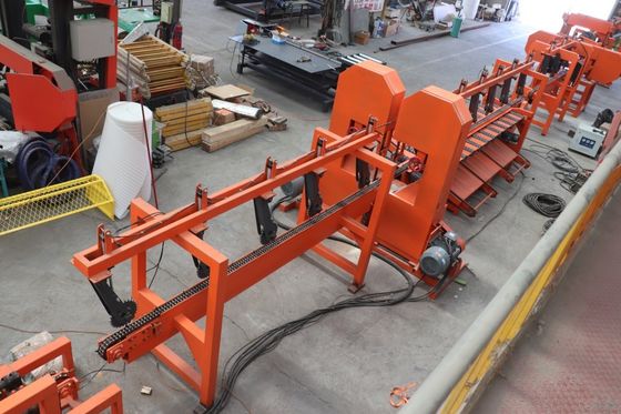 Inverter Feeding Auto Double Head Band Sawmills Twin Vertical Bandsaw For Lumber