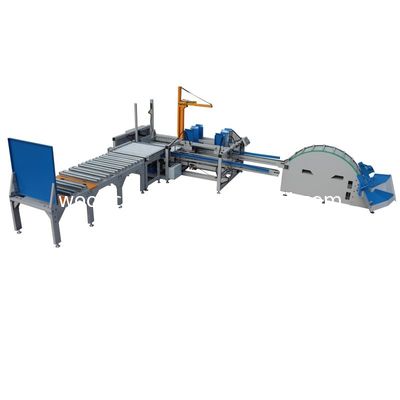 Woodworking Hydraulic Automatic Wood Timber Pallet Stacker Stacking Machine