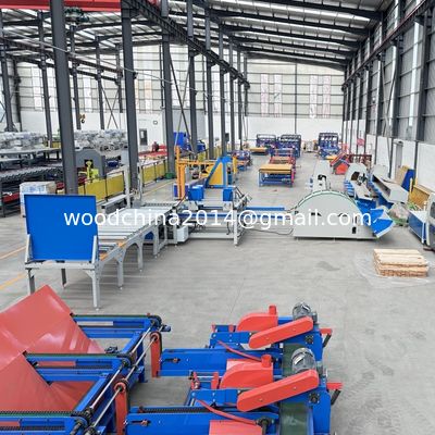 Wood Planks Timber Stacking Machine Automatic Pallet Wood Boards Conveying Stacker Machine