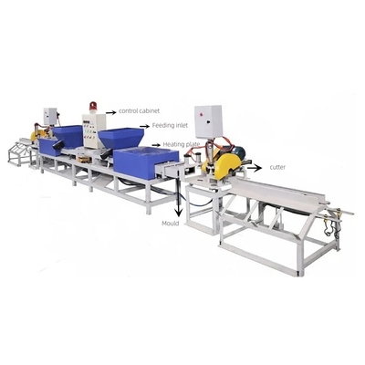 Compressed Wood Sawdust Hot Extruder Automatic Wooden Pallet Block Making Production Line Machine