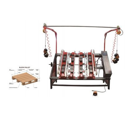 Pneumatic Wood Pallet Machine Semi-automatic Nailer Wood Sawdust Block Pallet Making Machine