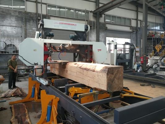 Hydraulic automatic cnc bandsaw machine, Wood band saw horizontal sawmills