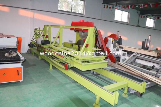 Wood Cutting Four Shaft heavy duty Circular Saw mill wtih Log carriage
