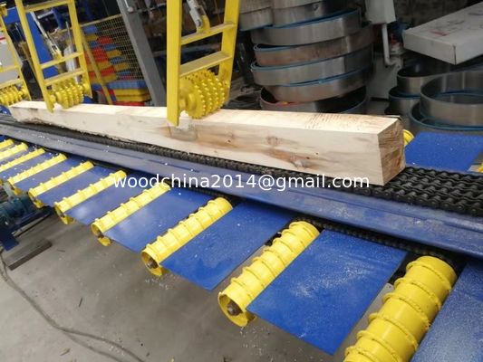 Log saw cutting Double Vertical Bandsaw Industrial Sawmill Equipment with 700mm Wheel Diameter