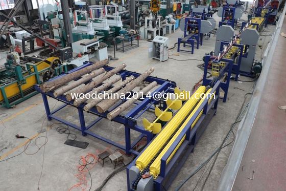 Log Sawmill Double Heads Vertical Saw Mills, Automatic Twin Bandsaw Equipment