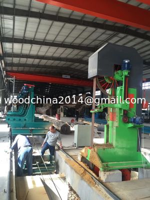 MJ329 Vertical Band Sawmill with Log Carriage /Manual or electric feeding vertical band saw
