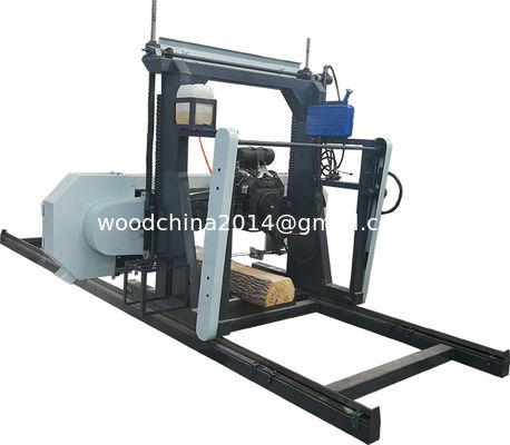 Wood portable sawmill band sawing machine,  wood working Diesel band saw mills