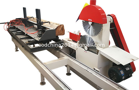 CT2000 Round Log Table Circular Sawmill Twin Blades With Carriage