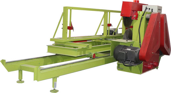 Log Cutting 4 Blade Sliding Table Saw Circular Saw Machine with auto feeding