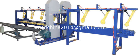 Log Sawmill Double Heads Vertical Saw Mills, Automatic Twin Bandsaw Equipment