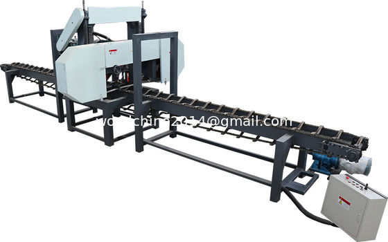 High-Production Bottom Slab Cutting Saw Mill with Industrial Sawmill Equipment