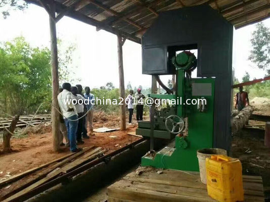 MJ3210 40'' Automatic Wood Cutting Vertical Band Saw Sawmills Machine with Log Carrier