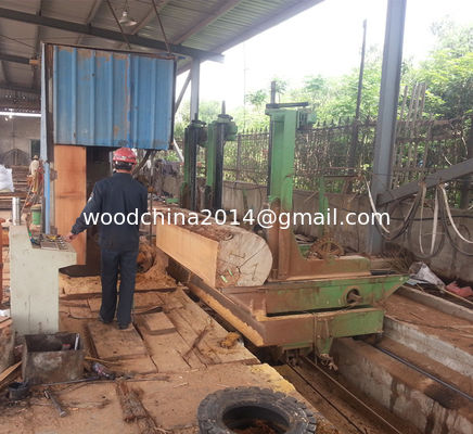 China Vertical Saw Mills with CNC Log Carriage, Wood sawing bandsaw Mill Machine