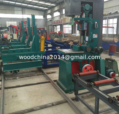 48'' Log Cutting Band Sawmill Vertical band Saw Machine with Auto Feed Log Carriage