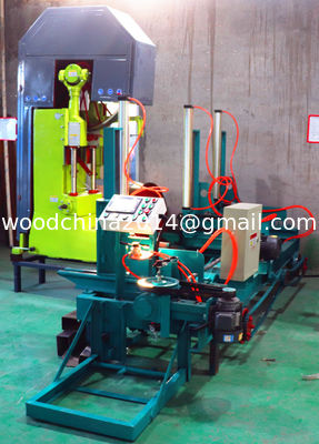 48'' Log Cutting Band Sawmill Vertical band Saw Machine with Auto Feed Log Carriage