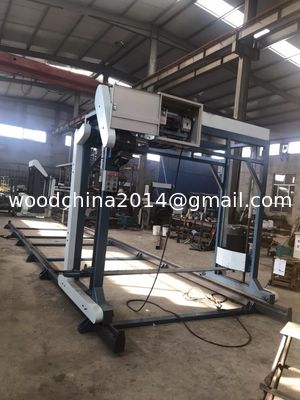 Electrical wood chain saw cutting machines, Frequency walking chainsaw mill with big guide bar