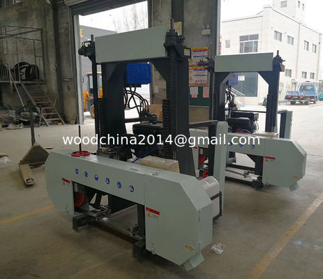 MJ1600D Round Log Sawing Bandsaw, Horizontal Cutting Mobile Portable Sawmill for sale