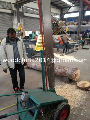 Portable Electric / Gagoline Wood Slasher Big Chain Saw Crosscut Saw For Log Diameter 2.4 Meters
