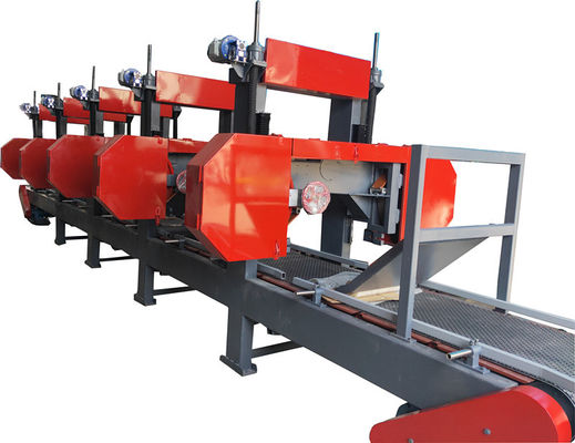 6 Heads multiple Horizontal Resaw Band Saws For Large Wood Cants /wood resaws machine