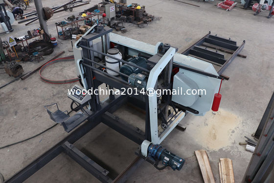 55 KW Electric Powered 100 " Heavy Duty Large Wood Cutting Band Saw Sawmill Machine