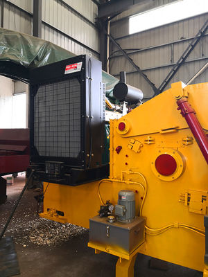 Diesel Engine Powered Wood Chipper Drum Crusher machine with magnetic system for mobile usage