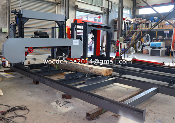 Woodd Cutting Diesel Portable Sawmill for sale, Horizontal Saw Machines, Wood bandsaw