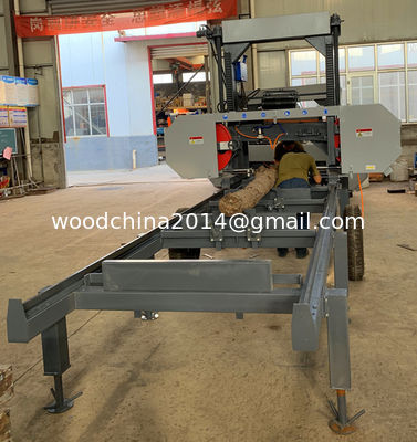 Best Selling wood cutting machine band saw portable sawmill Portable Wood Sawmill with Mobile Trailer