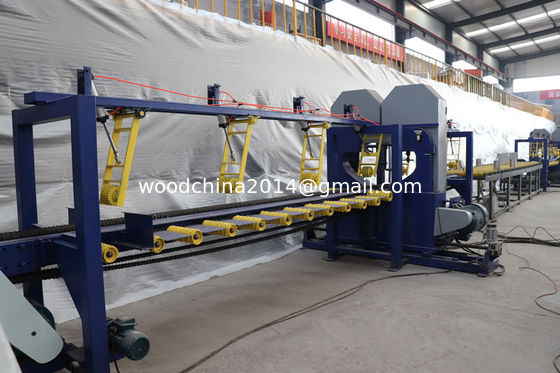 Twin Vertical Log Cutting Sawmill Production Line Double Heads Bandsaw Equipment Sawmill Line