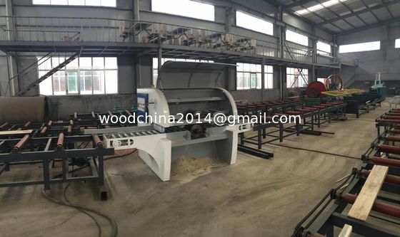 Full Automatic multiple blades rip sawmill Production Line for round logs sawing machines