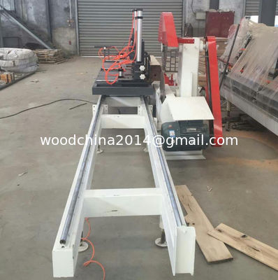 TT1500 Twin Blade Sawmill Sliding Saw Table For Hardwood Logs Cutting