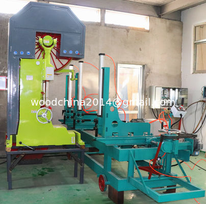 MJ3310 Vertical wood cutting band saw, log sawing sawmill machine with CNC Carriage