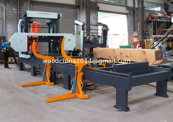 Automatic Lumber Sawmill Hydraulic Horizontal Band Saw Sawmill Production Line