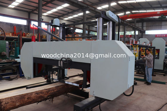 Electric Motor Large Bandsaw Mill Horizontal Band Saw For Cutting Logs