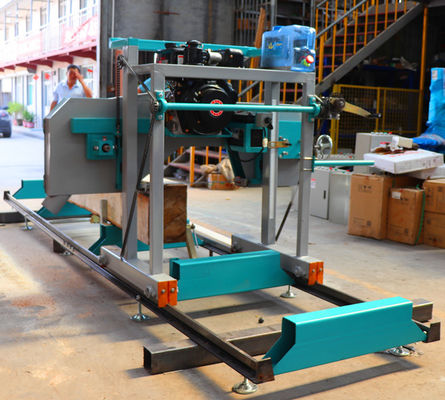 SW26G Gasoline Portable Band Sawmill Machine For Wood Cutting, Log Cutting Mobile Sawmill