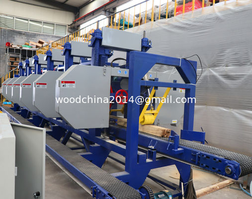Multi Heads Bandsaw Industrial Sawmill Resaw Equipment With Multiple Heads
