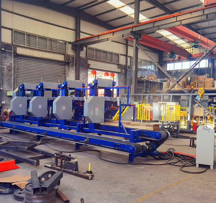 Multi Heads Bandsaw Industrial Sawmill Resaw Equipment With Multiple Heads