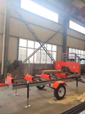 SW26G Gasoline Portable Band Sawmill Machine For Wood Cutting, Log Cutting Mobile Sawmill