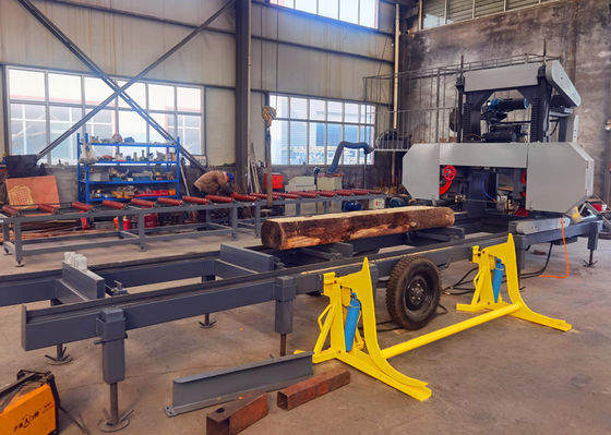 Horizontal Cutting wood bandsaw machine Woodworking Sawmill Portable Sawmill