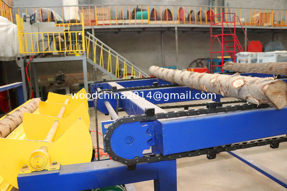 Automatic Electric Twin Bandsaw Mill Production Line For Wood Cutting