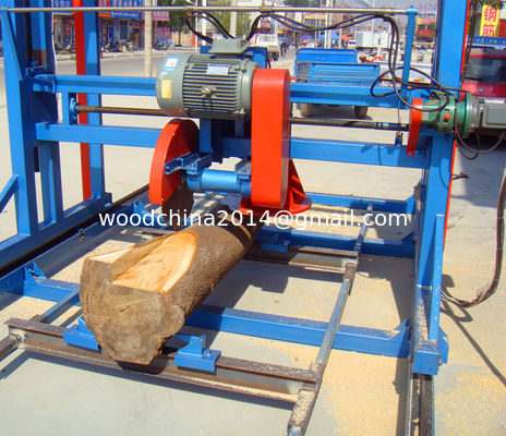 2000mm Angle Cutting Table Saw Mill Timber Wood Cutting Machine With Rails