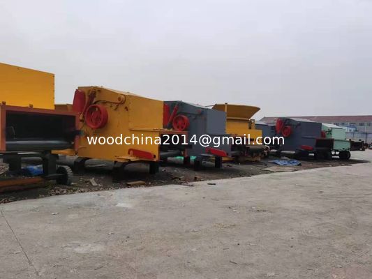 Wood Chipper processing Machine Wood Crusher Price, Diesel Crusher with wheels for wood branches