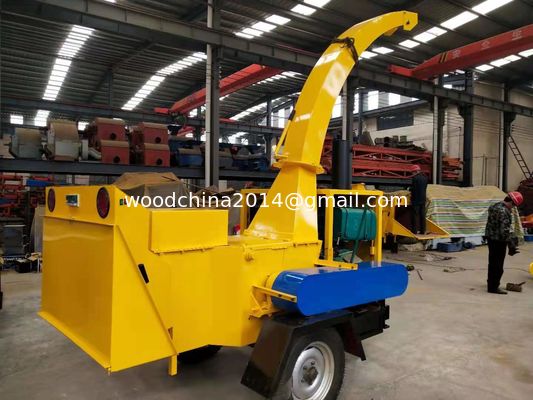 Wood Chipper for log branches, Wood Crusher Machine for sale, Diesel Wood Shredder with wheels