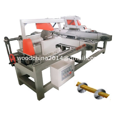 Wood Cutting Off Circular Sawmill, Multiple Heads Wood Slasher Saw Machine