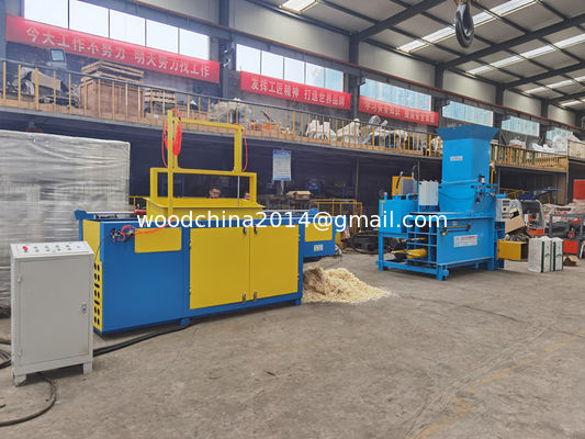 Wood Shaving Press Baling Sawdust Baler Machine , Sawdust Shaving Bagging Machine